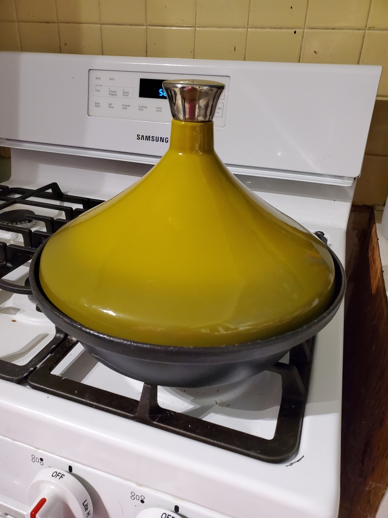 My tagine sitting on the stove